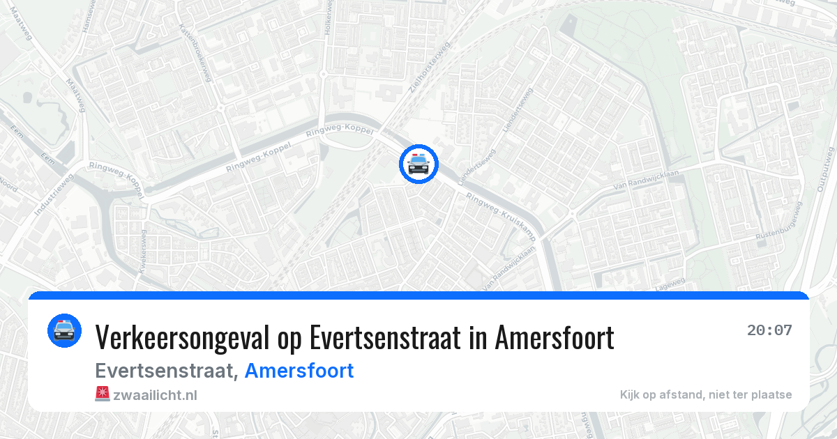 Verkeersongeval op Evertsenstraat in Amersfoort — 16 mei 2026