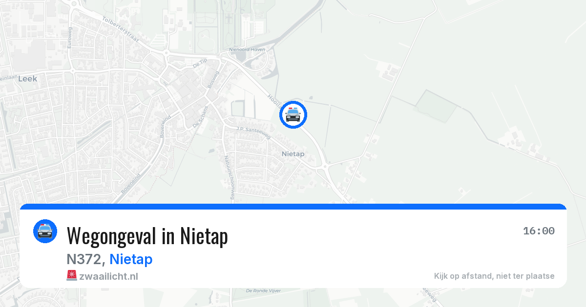 Wegongeval in Nietap — 20 mei 2026