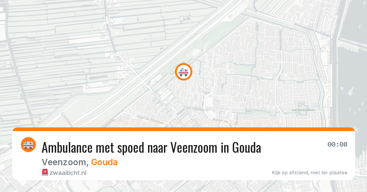 Ambulance met spoed naar Veenzoom in Gouda — 4 mei 2026