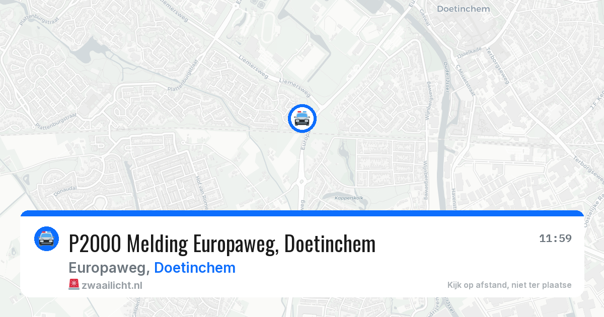 P2000 Melding Europaweg, Doetinchem — 30 jun 2026