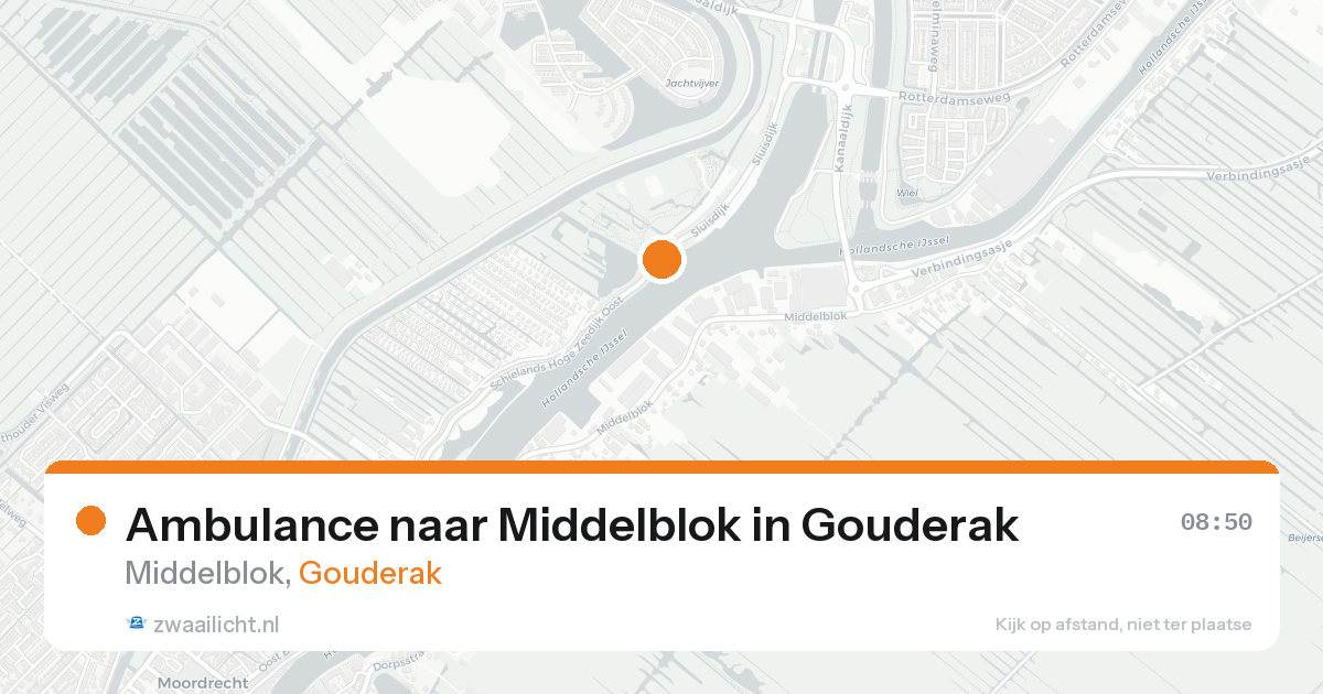 Ambulance naar Middelblok in Gouderak — 7 feb 2026