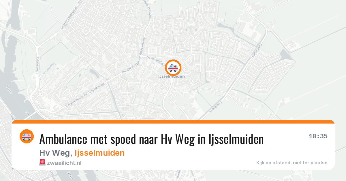 Ambulance met spoed naar Hv Weg in Ijsselmuiden — 4 aug 2026