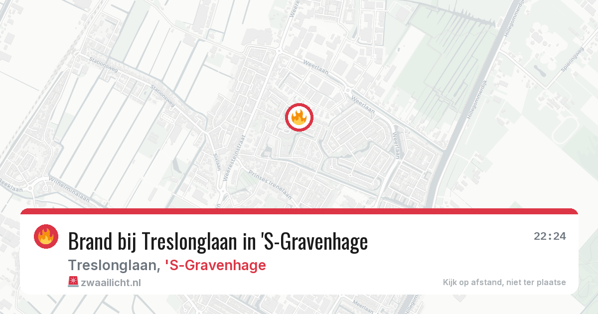 Brand bij Treslonglaan in 'S-Gravenhage — 31 mrt 2026