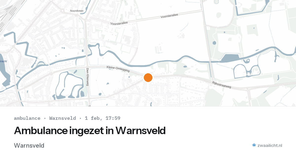 Ambulance ingezet in Warnsveld — 1 feb 2026