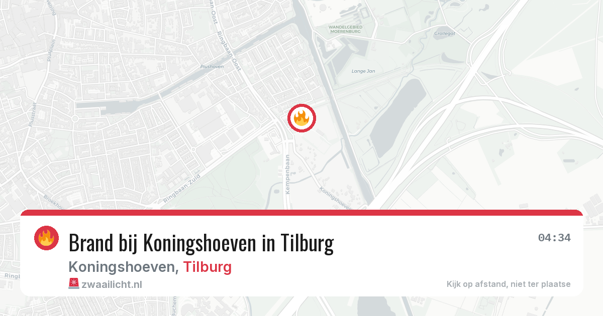 Brand bij Koningshoeven in Tilburg — 28 jun 2026