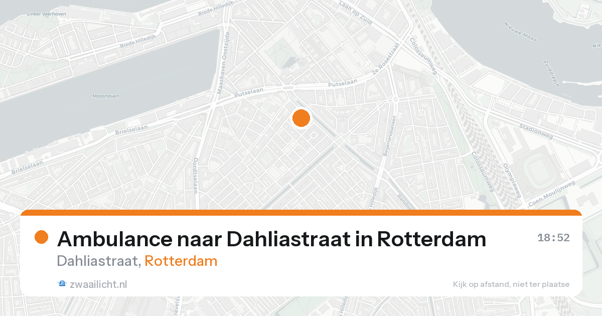 Ambulance naar Dahliastraat in Rotterdam — 30 jan 2026