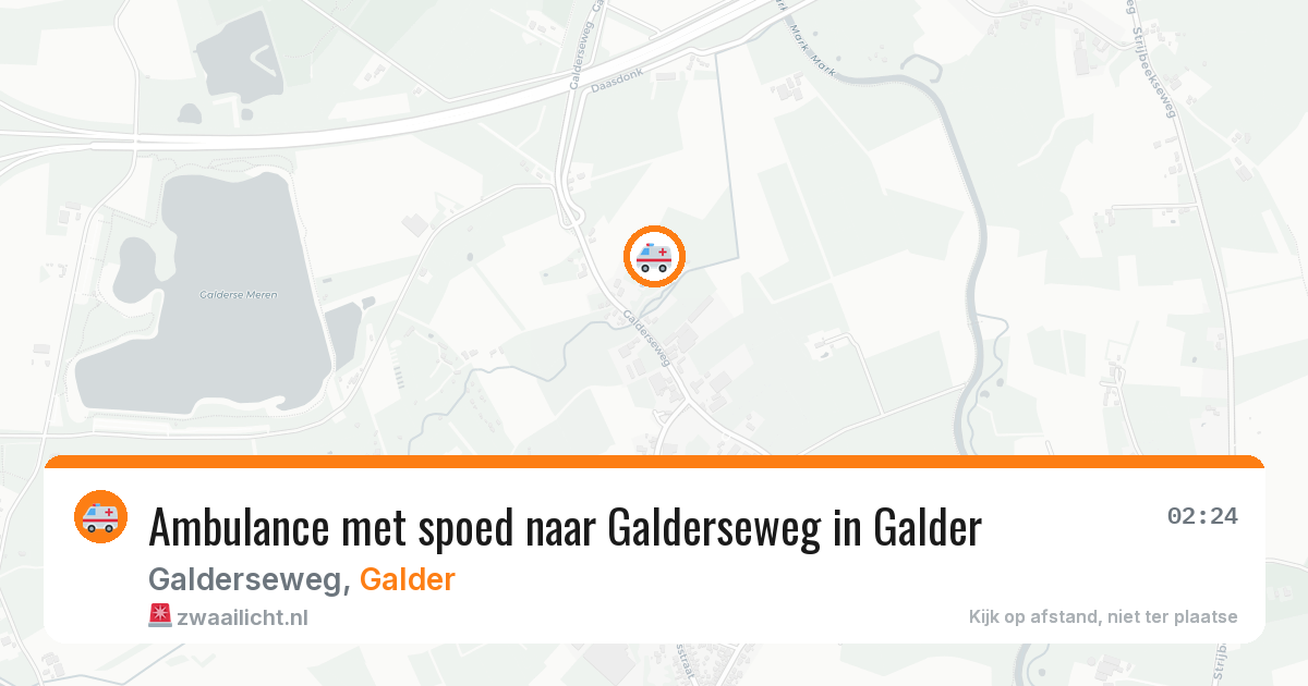 Ambulance met spoed naar Galderseweg in Galder — 31 jan 2026