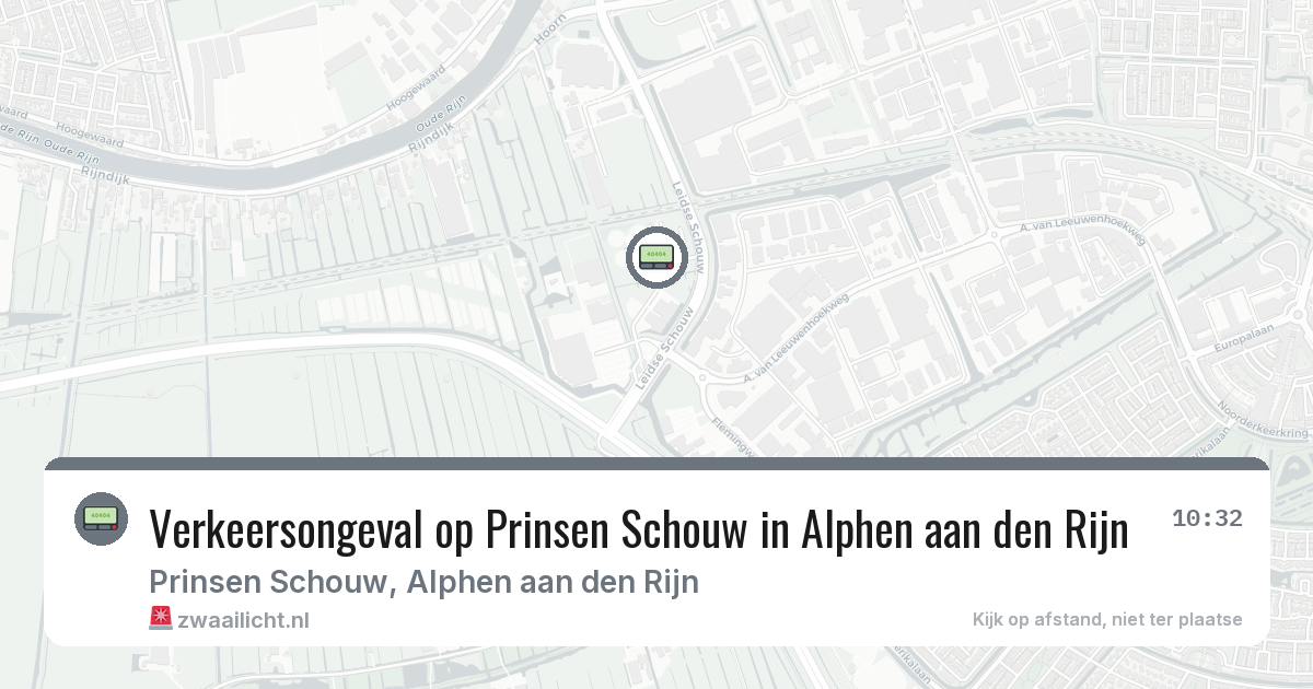 Verkeersongeval op Prinsen Schouw in Alphen aan den Rijn — 30 jan 2026
