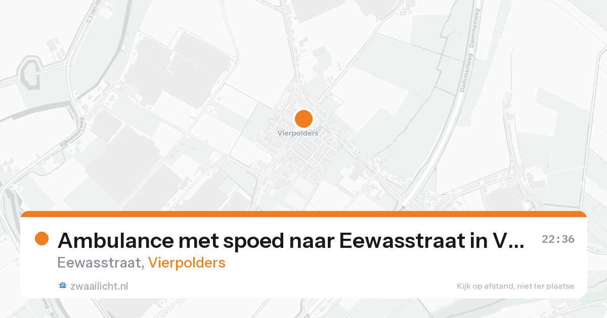Ambulance met spoed naar Eewasstraat in Vierpolders — 19 aug 2026