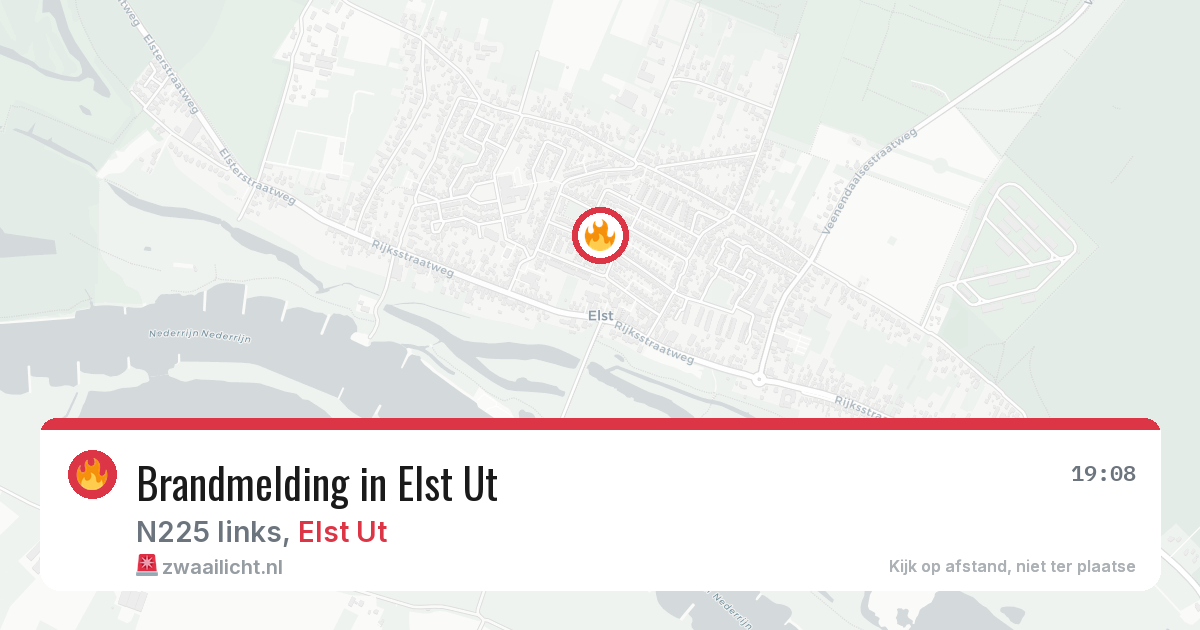 Brandmelding in Elst Ut — 21 apr 2026