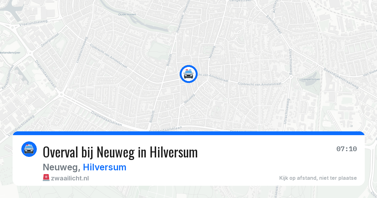 Overval bij Neuweg in Hilversum — 8 jun 2026