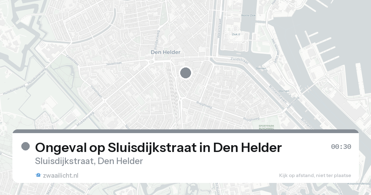 Ongeval op Sluisdijkstraat in Den Helder — 7 feb 2026