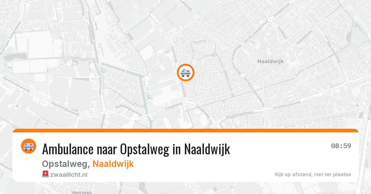 Ambulance naar Opstalweg in Naaldwijk — 28 mei 2026