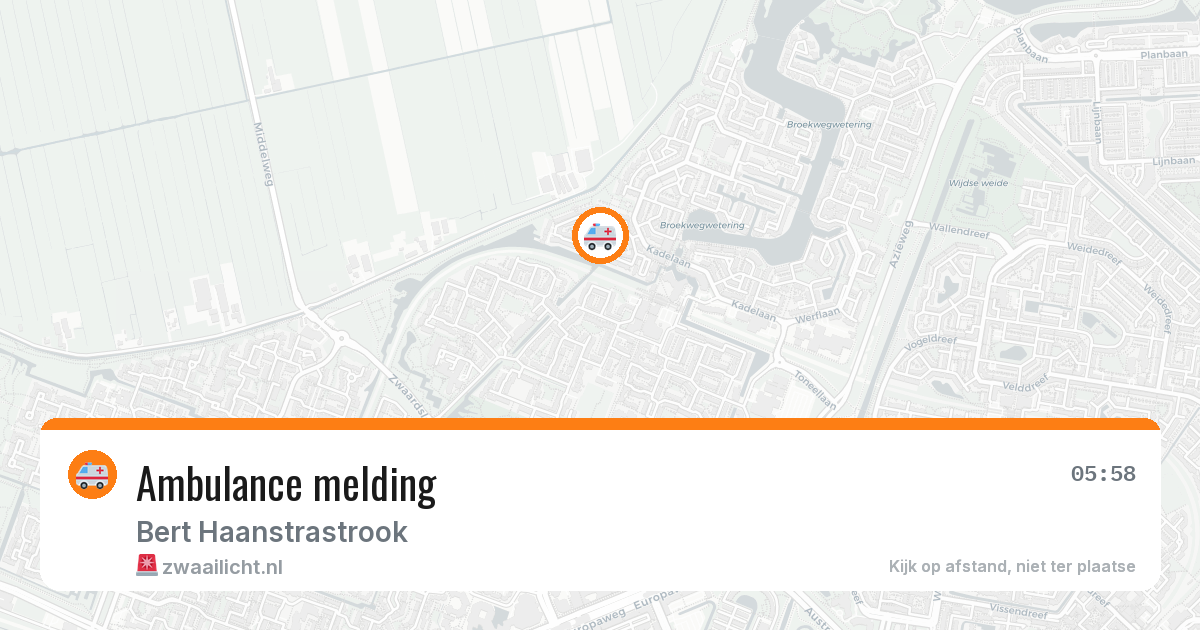 Ambulance melding — 27 feb 2026