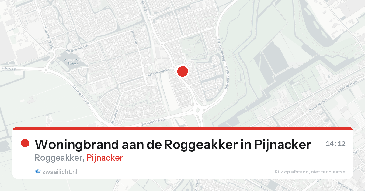 Woningbrand aan de Roggeakker in Pijnacker — 20 aug 2026