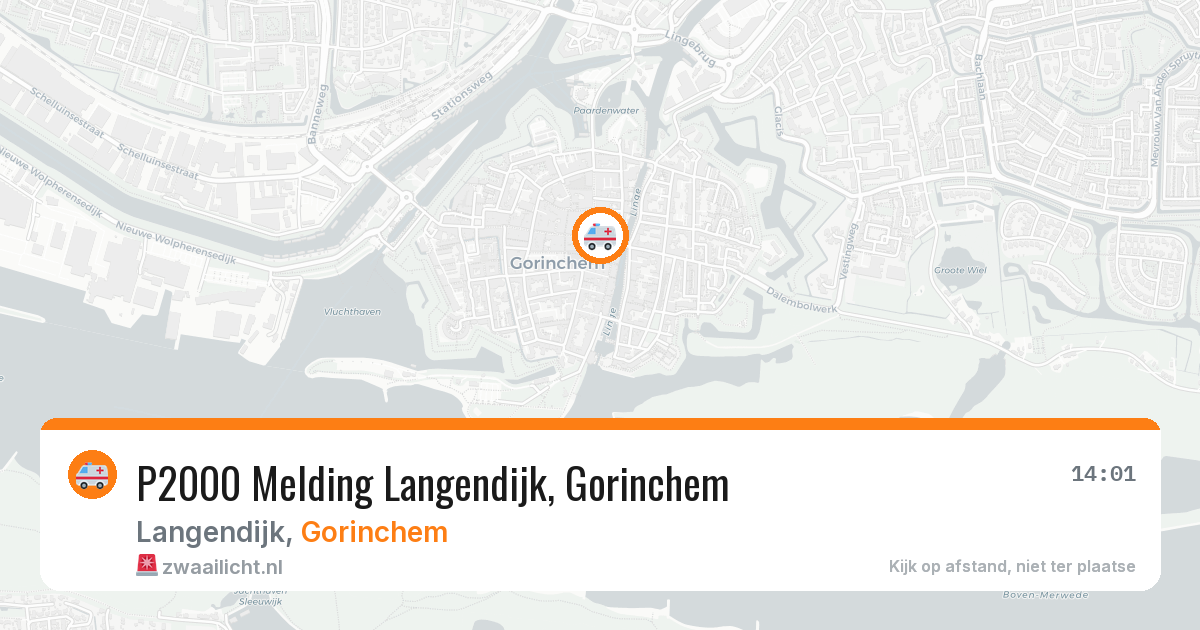 P2000 Melding Langendijk, Gorinchem — 3 feb 2026