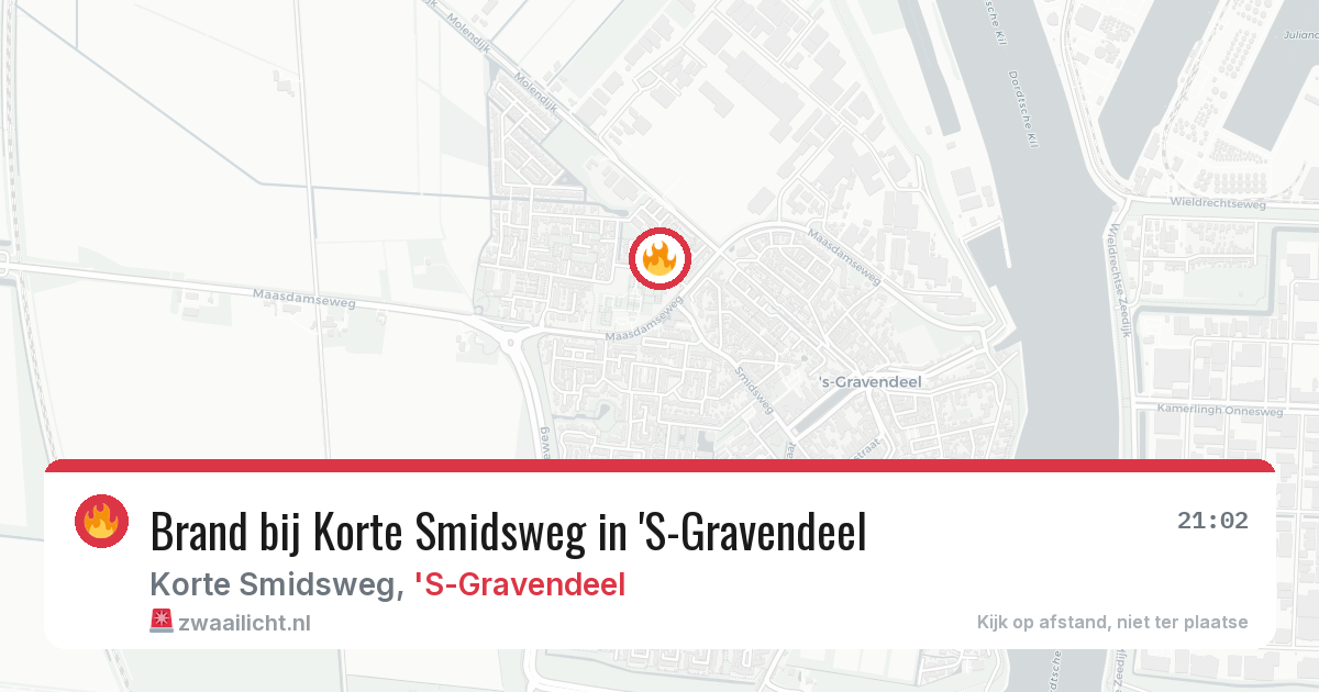 Brand bij Korte Smidsweg in 'S-Gravendeel — 6 aug 2026