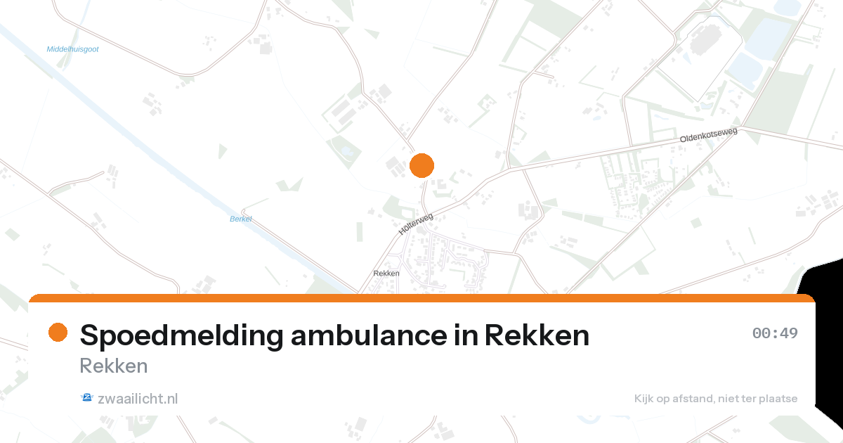 Spoedmelding ambulance in Rekken — 31 jan 2026