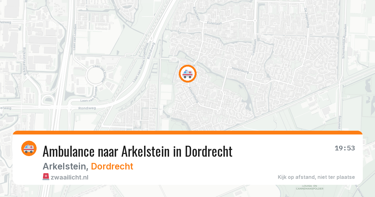 Ambulance naar Arkelstein in Dordrecht — 12 jun 2026