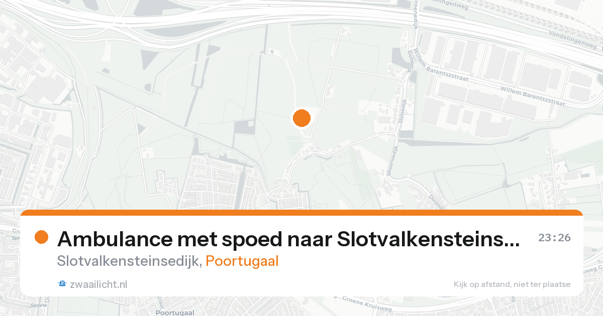 Ambulance met spoed naar Slotvalkensteinsedijk in Poortugaal — 21 aug 2026