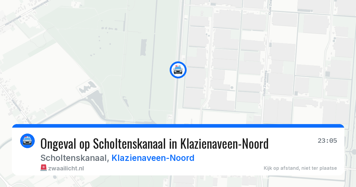 Ongeval op Scholtenskanaal in Klazienaveen-Noord — 4 jul 2026