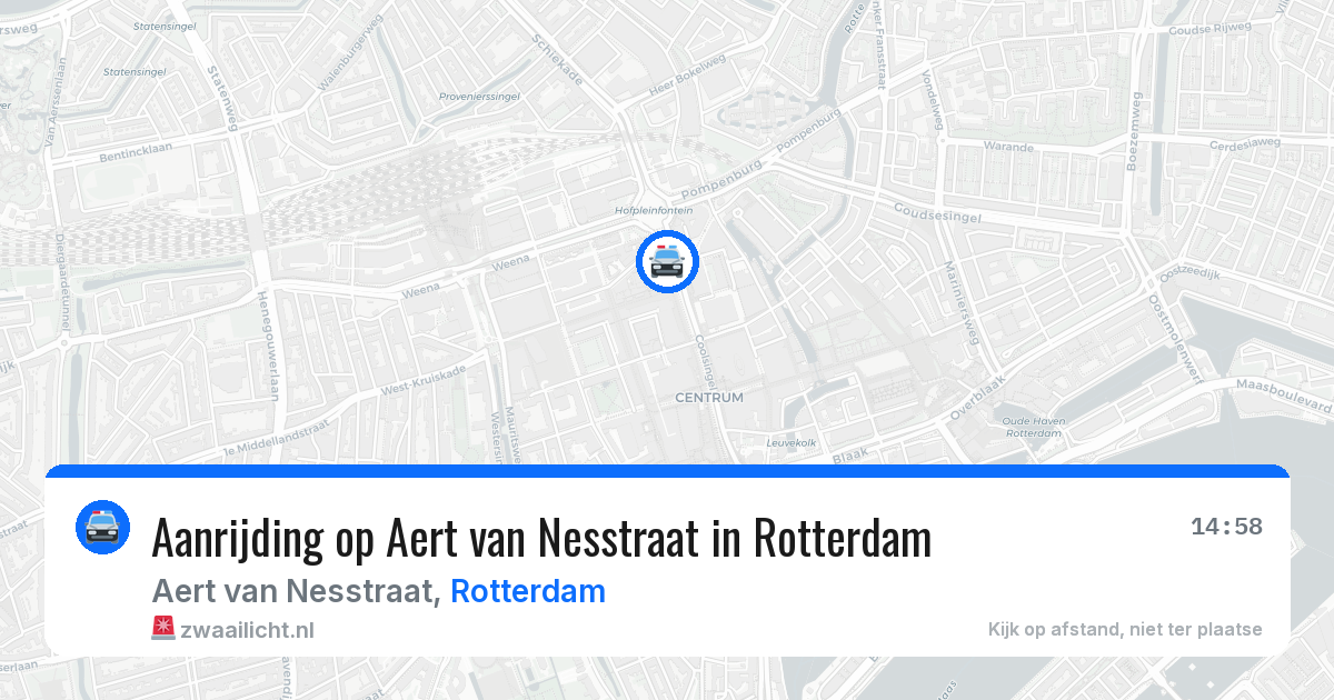Aanrijding op Aert van Nesstraat in Rotterdam — 5 mei 2026