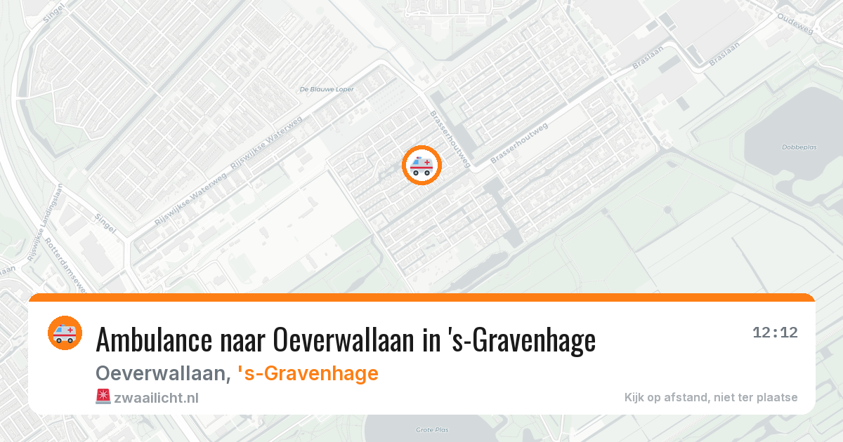 Ambulance naar Oeverwallaan in 's-Gravenhage — 18 jun 2026