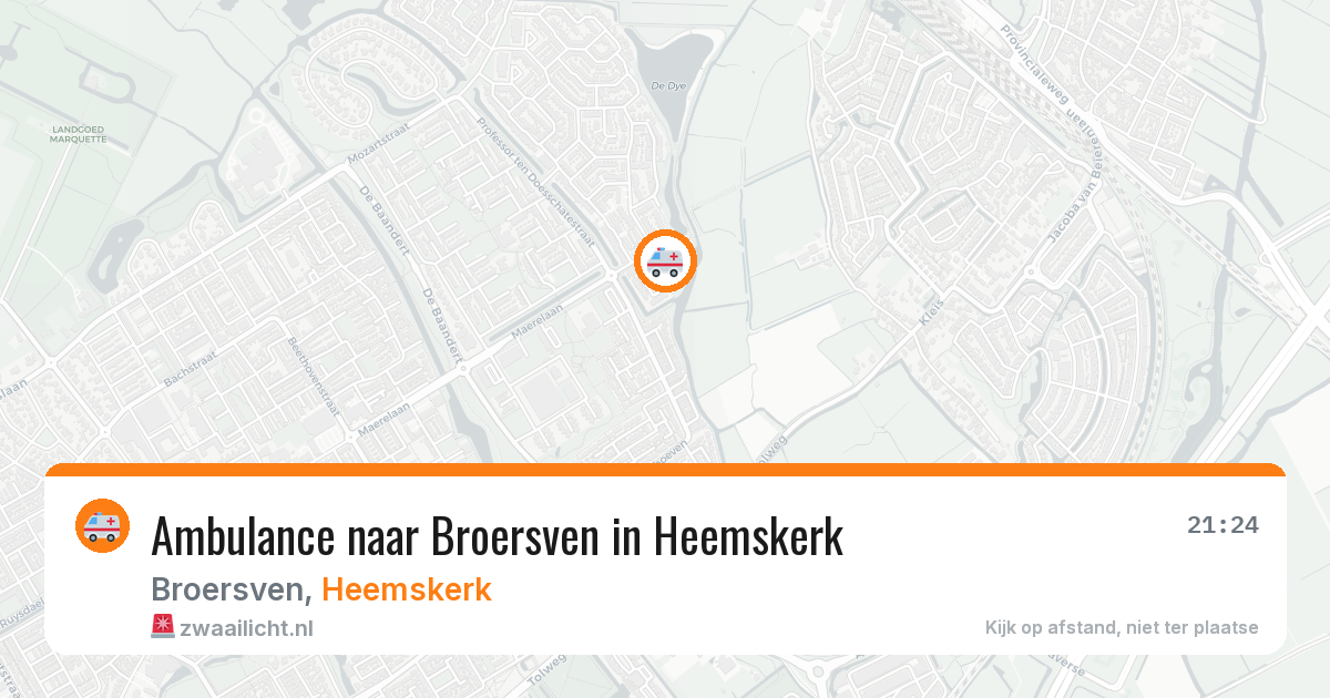 Ambulance naar Broersven in Heemskerk — 19 jun 2026