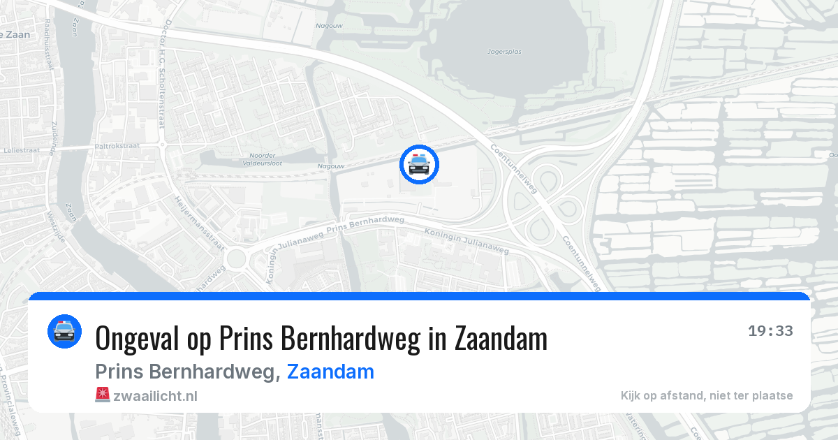 Ongeval op Prins Bernhardweg in Zaandam — 2 jun 2026