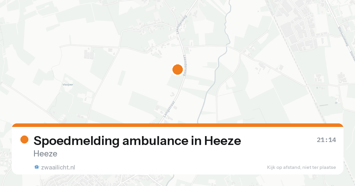 Spoedmelding ambulance in Heeze — 14 aug 2026