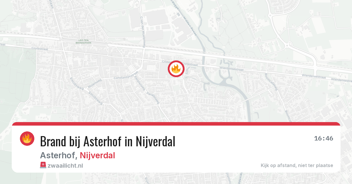 Brand bij Asterhof in Nijverdal — 16 feb 2026
