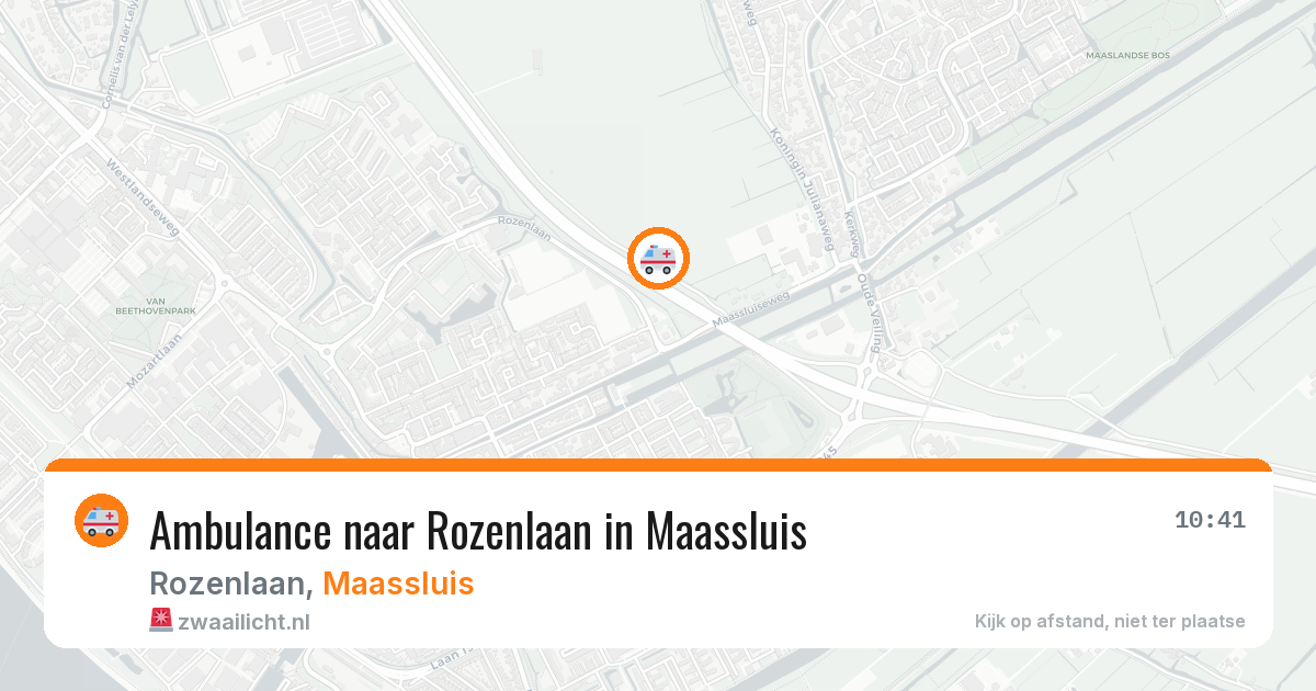 Ambulance naar Rozenlaan in Maassluis — 7 mei 2026