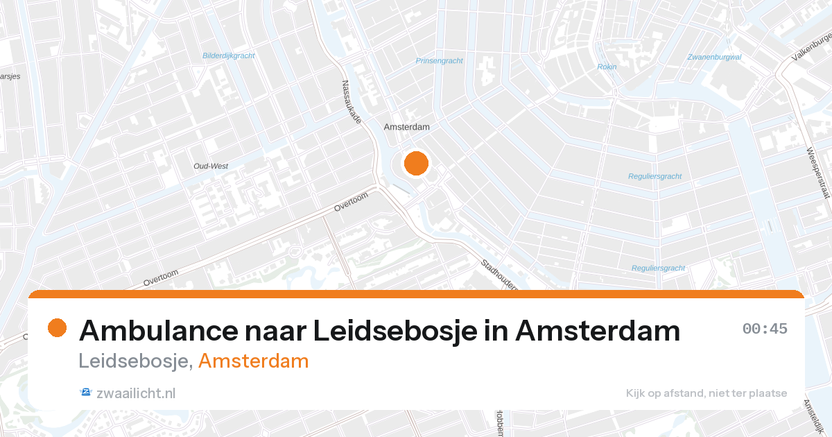 Ambulance naar Leidsebosje in Amsterdam — 6 feb 2026