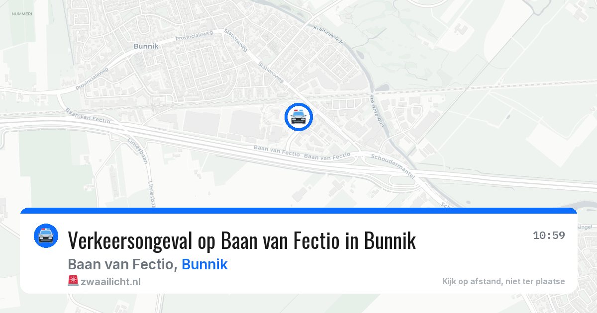 Verkeersongeval op Baan van Fectio in Bunnik — 11 apr 2026