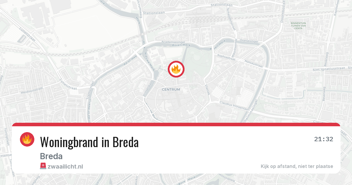 Woningbrand in Breda — 17 jun 2026