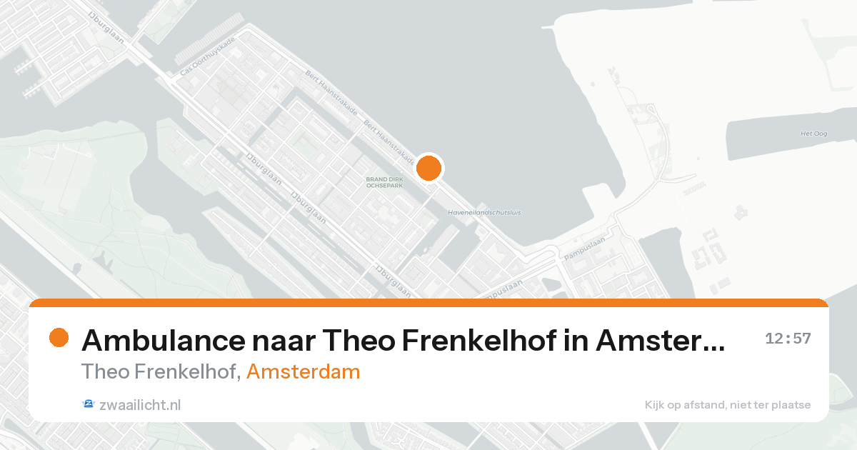 Ambulance naar Theo Frenkelhof in Amsterdam — 19 aug 2026