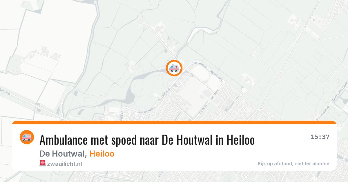 Ambulance met spoed naar De Houtwal in Heiloo — 1 jul 2026