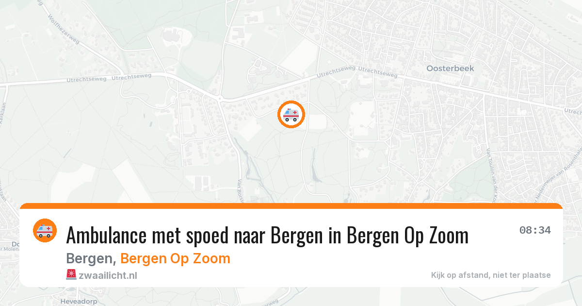 Ambulance met spoed naar Bergen in Bergen Op Zoom — 29 jan 2026