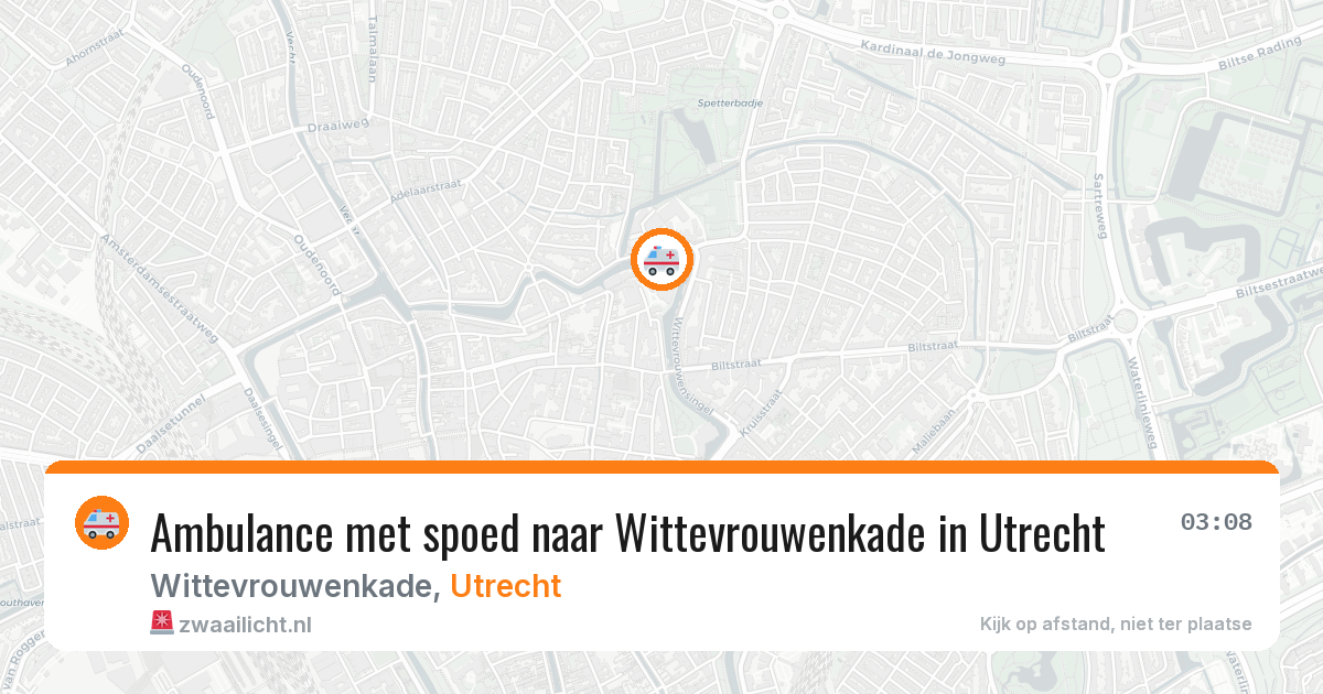 Ambulance met spoed naar Wittevrouwenkade in Utrecht — 1 jun 2026