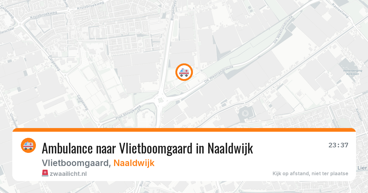 Ambulance naar Vlietboomgaard in Naaldwijk — 2 aug 2026