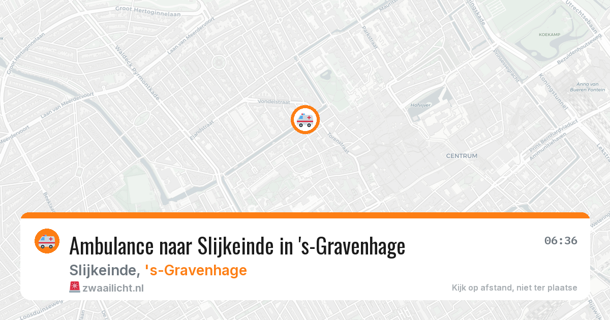 Ambulance naar Slijkeinde in 's-Gravenhage — 23 jun 2026