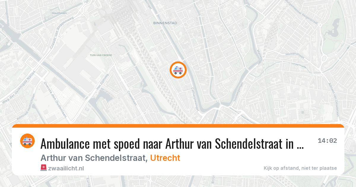 Ambulance met spoed naar Arthur van Schendelstraat in Utrecht — 12 aug 2026