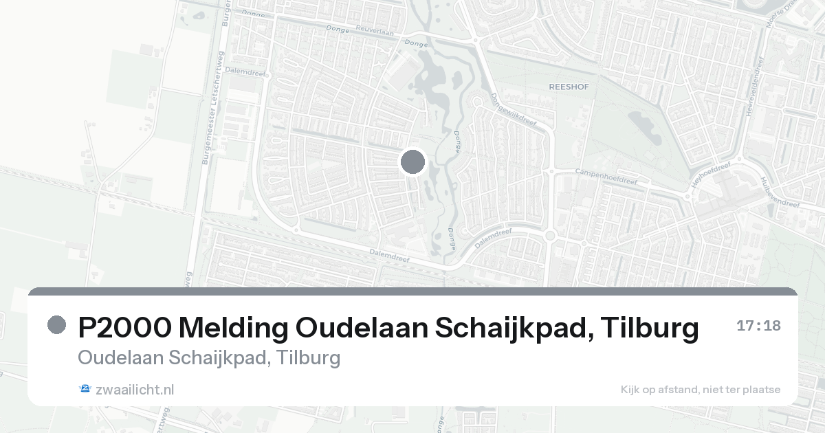 P2000 Melding Oudelaan Schaijkpad, Tilburg — 31 jan 2026