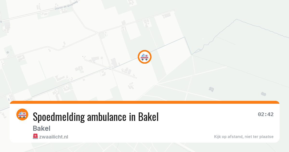 Spoedmelding ambulance in Bakel — 12 aug 2026