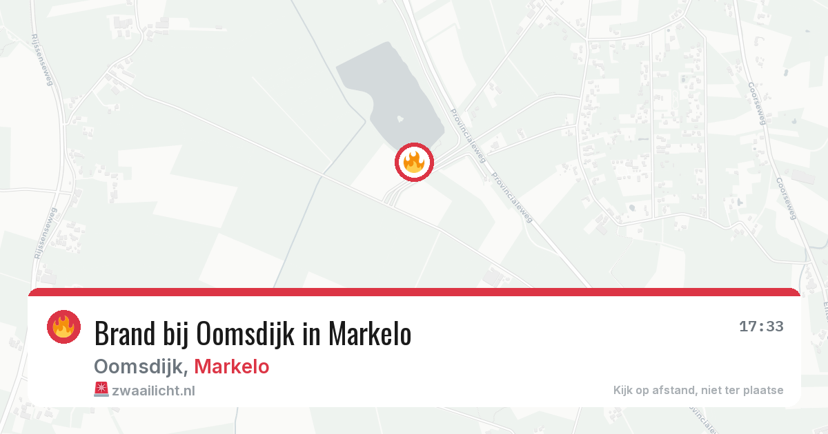 Brand bij Oomsdijk in Markelo — 14 mei 2026