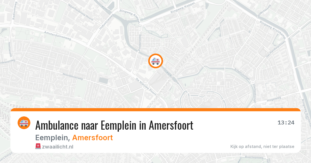 Ambulance naar Eemplein in Amersfoort — 31 mei 2026