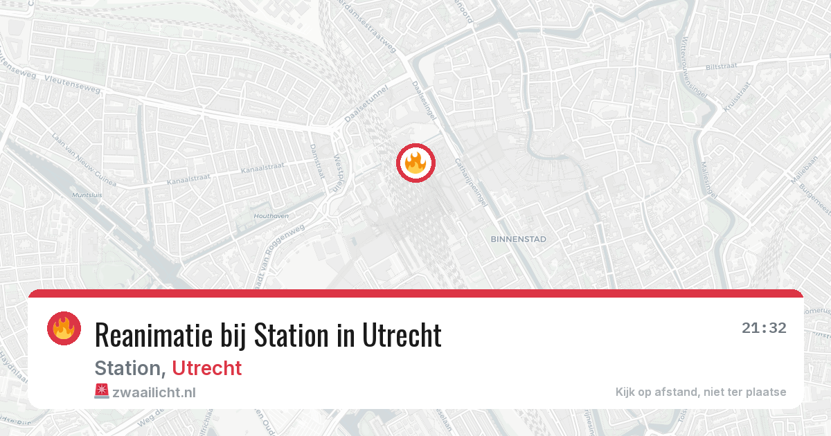 Reanimatie bij Station in Utrecht — 14 jun 2026