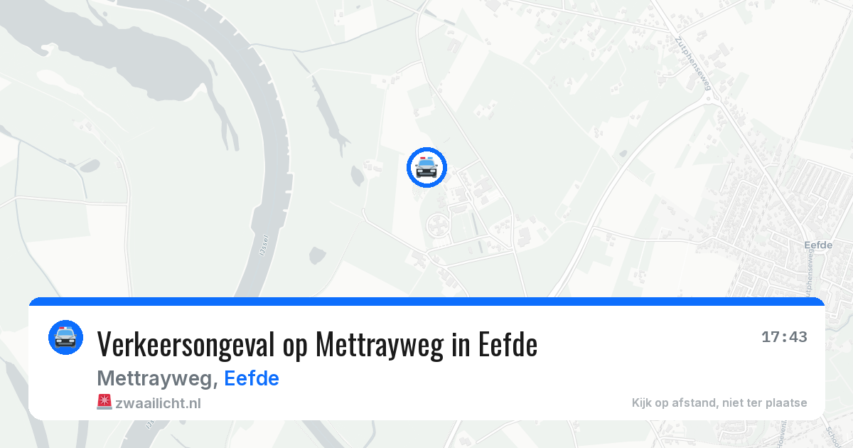 Verkeersongeval op Mettrayweg in Eefde — 9 jul 2026