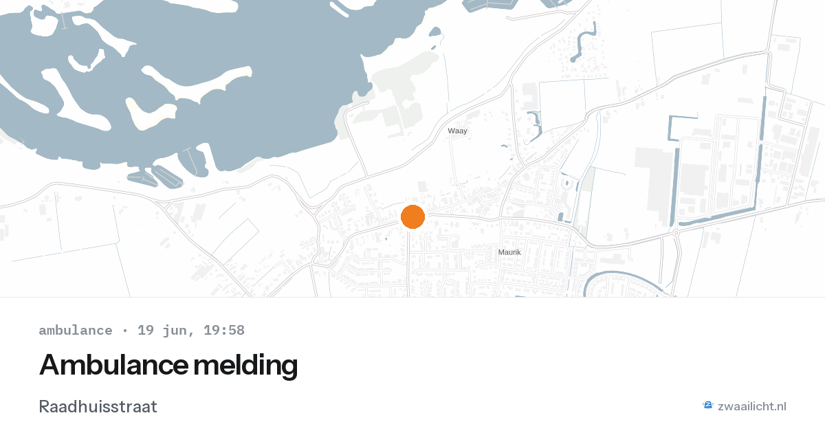 Ambulance melding — 19 jun 2026