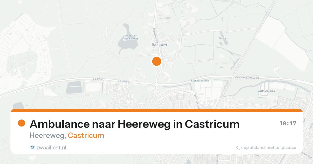 Ambulance naar Heereweg in Castricum — 22 mei 2026